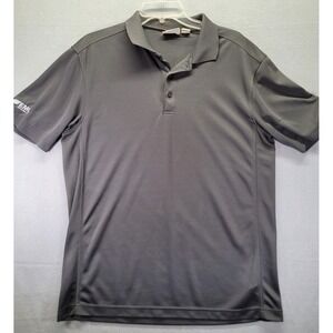 Clique Polo‎ Shirt Mens Large Gray Charge Active Golf Casual Logo